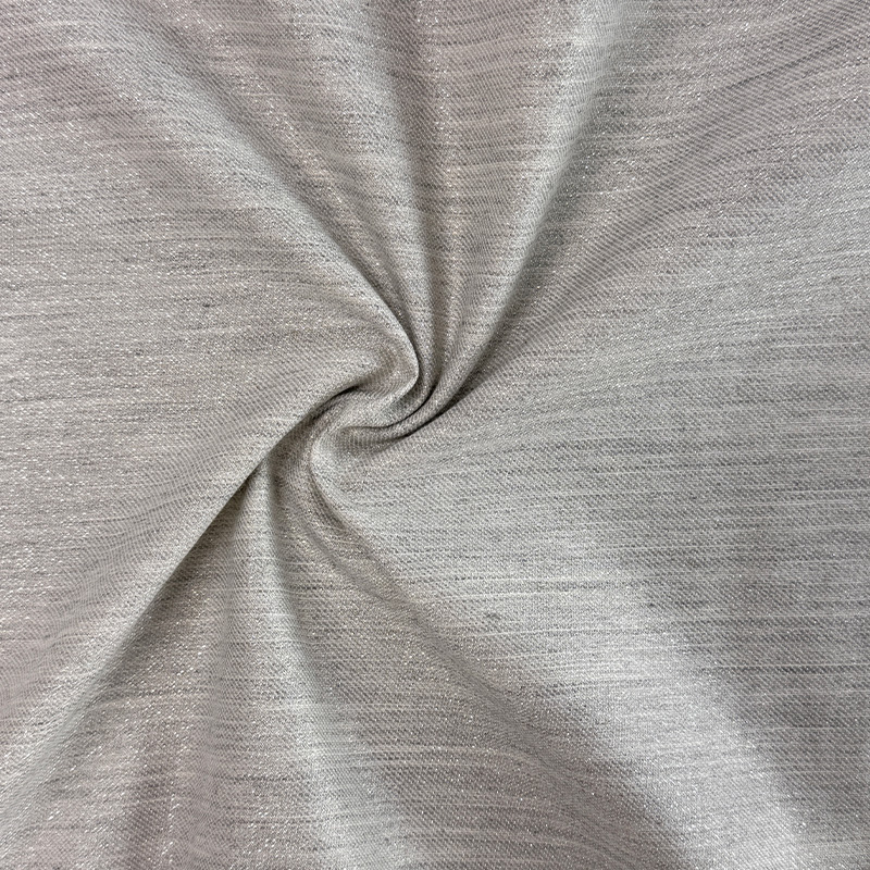 NO6128 Mulberry Silk & Lurex Bavlněná měkká keprová tkanina